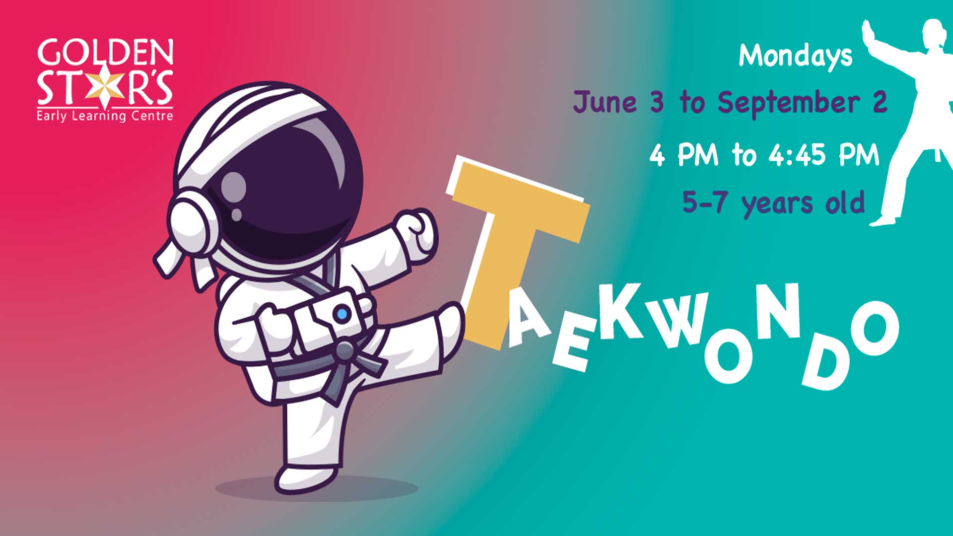 Taekwondo Young Warriors on Mondays